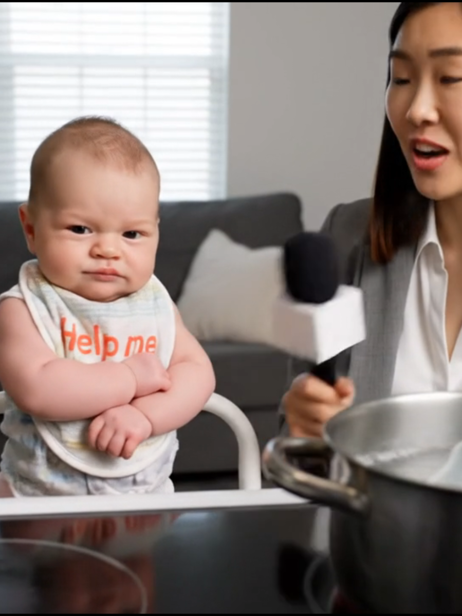Cute baby 👶👩‍🍼. Download Flashloop. #funnybaby #babytiktok #cutebaby #babyai #justbornbabies #babyhumor #sponsored 