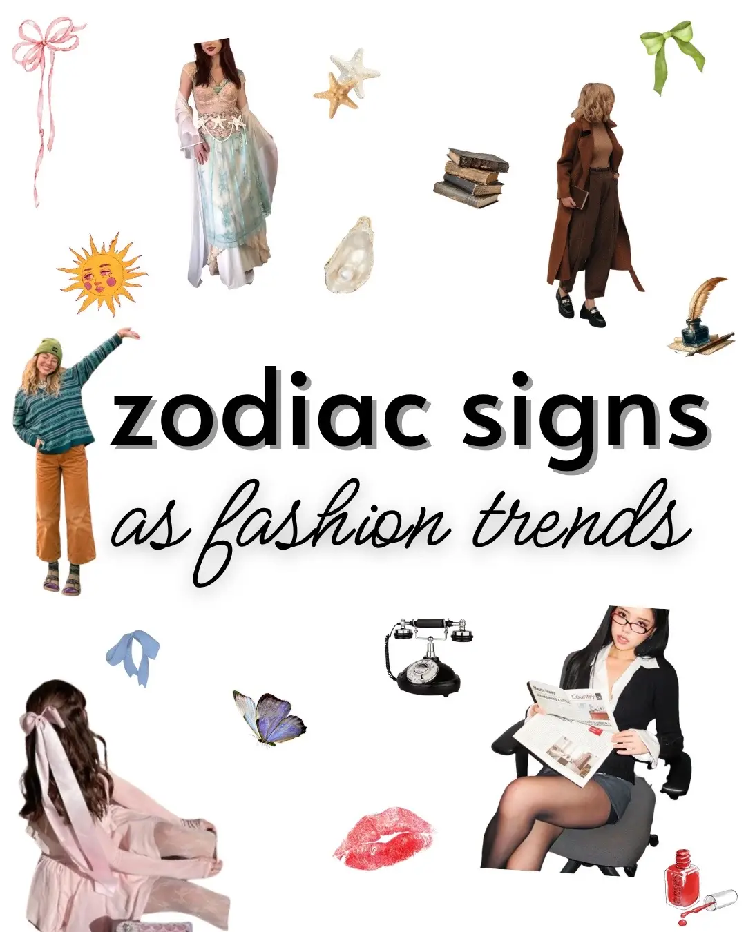 Star signs by the style trend that fits them the best ✨✨ Aries ♈️ Taurus ♉️ Gemini ♊️ cancer ♋️  admittedly this took long than I thought it would so I’ll be back with more later. Lemme know your sign and I’ll do it next iyec :3 #astrology #fashiontiktok #OOTD #fashioninspo #zodiac 