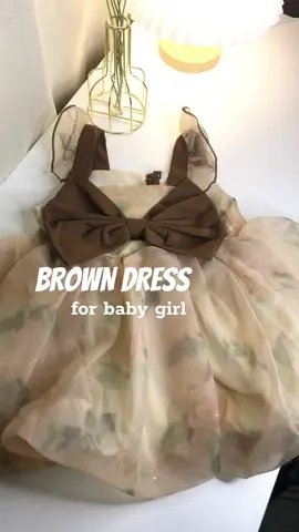 Part 12 | Brown dress for baby girl. Ang ganda ng color at ribbon 💫🤎#browndress #aestheticdress #toddlerdress #babydress 
