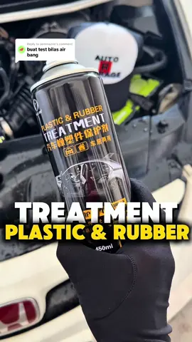 Replying to @yennnazrin 🚗✨ “Spray je — plastik & getah terus kilat hitam macam baru keluar showroom!” 💦🛡 “Kalis air, tahan lama, protect part plastik & getah dari pudar!” #PlasticRubberTreatment #SprayPlasticKereta #SprayRubberKereta #PlasticTreatmentSpray #RubberTreatmentSpray #SprayPlastikKereta