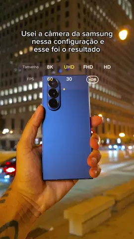Configuração para usar na câmera da samsung 