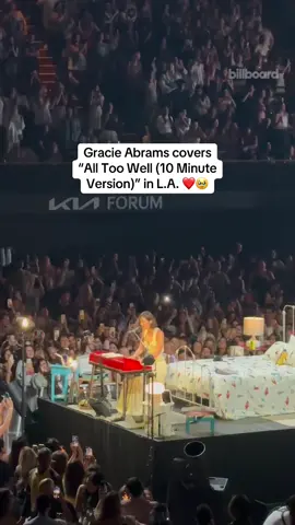 We were there ❤️😭 @gracie abrams performed Taylor Swift’s “All Too Well (10 Minute Version)” at night 2 of her L.A. run of her #TSOUDeluxe tour.  #gracieabrams #swifttok #livemusic #concert 