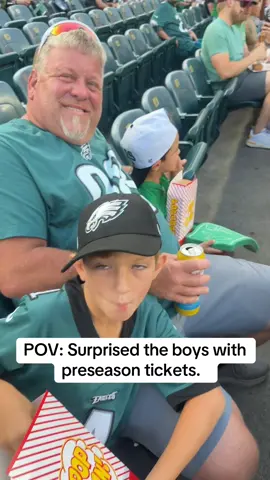 First Eagles Game for the boys. #philadelphiaeagles #gobirds🖤💚🏈 #birdgang🦅 