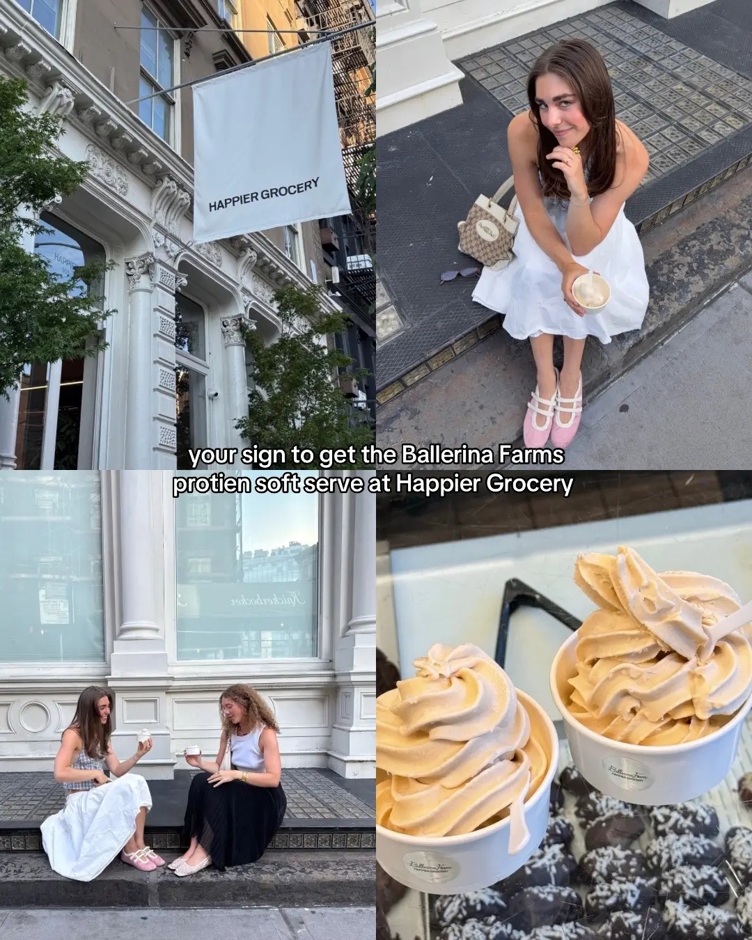 @Happier Grocery @Ballerina Farm Store #happiergrocery #ballerinafarm #softserve #nycicecream #summeroutfit #SummerFashion #youneedthis 