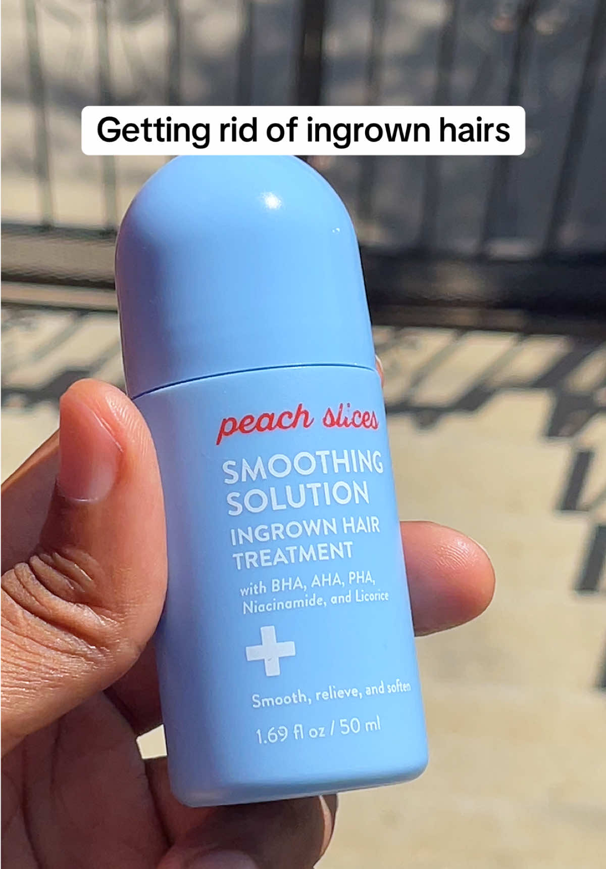 When it comes to ingrown hairs, my number one skin care recommendation is Peach Slices smoothing solution, ingrown hair serum . @Peach Slices #skincare  #s#shavingtipsshavinghacks #ingrownhair  #peachslicessmoothingsolution #peachslices #waxing #razorbumps . ##creatorsearchinsights