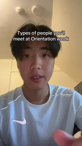 These are the different types of people you’ll meet at freshman orientation week #college #collegelife #fyp 