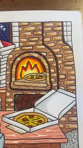 Hello Bobbie gooders!!! Vem comigo pintar um forno de pizza a lenha do livro dias quentes. E aí? Bateu uma fominha? 🎨✍️🍕 #bobbiegoods #bobbiegoodscoloringbook #bobbiegoodsart #diasquentes #diasquentesbobbiegoods #touchmarkers #chenrui #lapisdecor #fabercastell 
