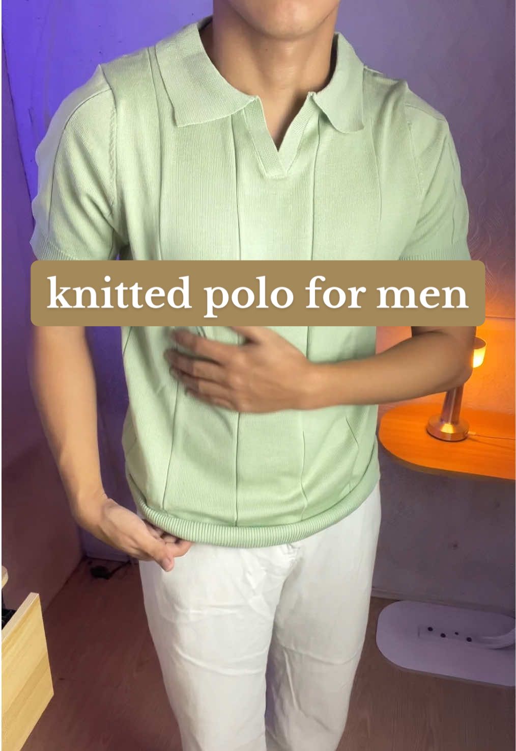 knitted polo for men #knittedpolo #knittedtop #poloformen #fittedtop #menpolo #poloshirt #menfashion #poloshirtoutfit #menoutfit 