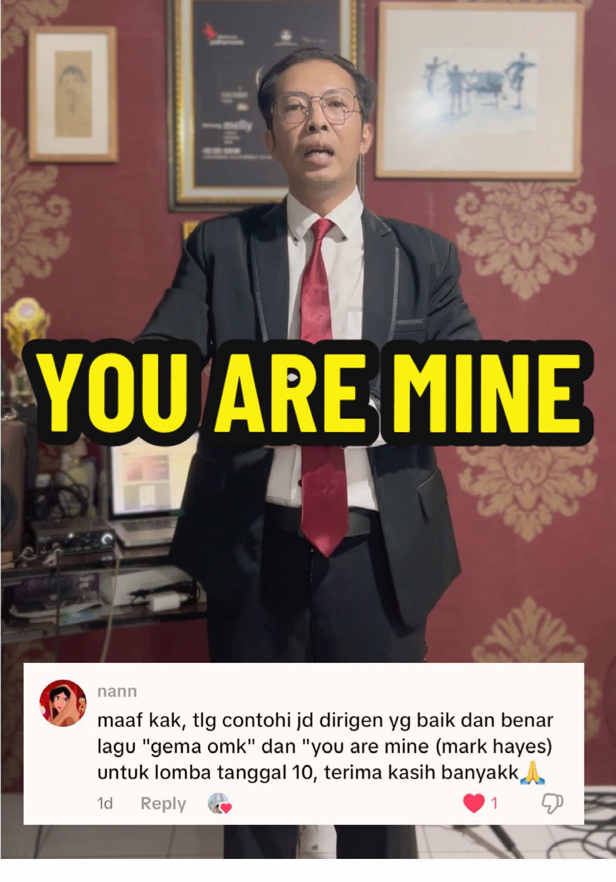 YOU ARE MINE #fafanisfandiar #abugesek #youaremine #markhayes #conductor #conducting #dirigen 