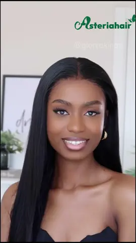 Can't go wrong with a natural straight look  Hair info: straight 13x4 hd lace wig 24’’ 250%  #straightwig #hdlacewig #wiginstall #lacefrontalwig #hairvendor #wig #asteriahair 
