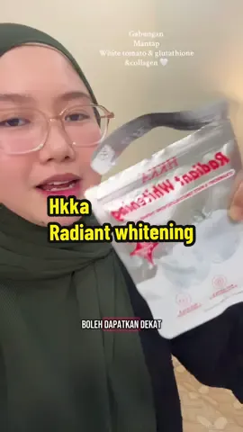 Bantu cerahkan kulit dari dalam✨ #hkka #radiantwhitening #hkkaradiantwhitening #radiantwhiteninghkka #glutathione #cerah #glow #sihat #sihatdancantik #triplewhitening 