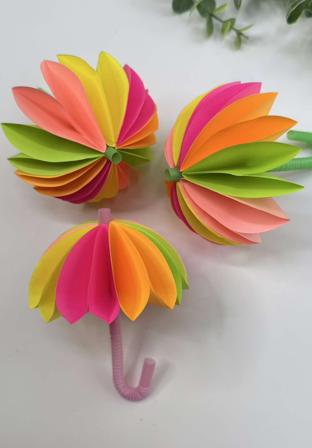 Easy Beautiful Paper Umbrella ☂️ #DIY #craftidea #paper #papercraft #craft #hobby #umbrella 