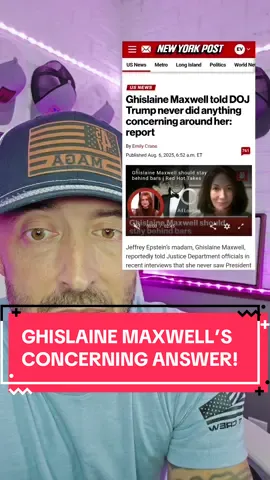@𝕻𝖆𝖙𝖗𝖎𝖔𝖙𝕯𝖆𝖉ᵉᵛ3.0 #thinks #ghislane #maxwell’s #concerning #answer #about #donald #trump is a #vindication… but it actually made it #fa#farorse! #maga #epstein #list #fyp