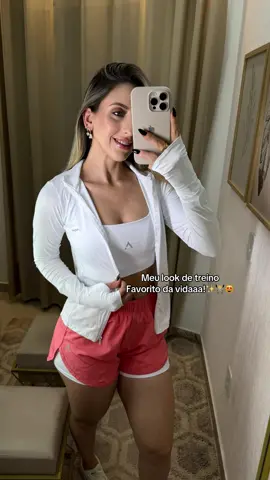 Eu amooo e não é pouco!😻 #jaquetafitness #shortduplo #conjuntoduplo 