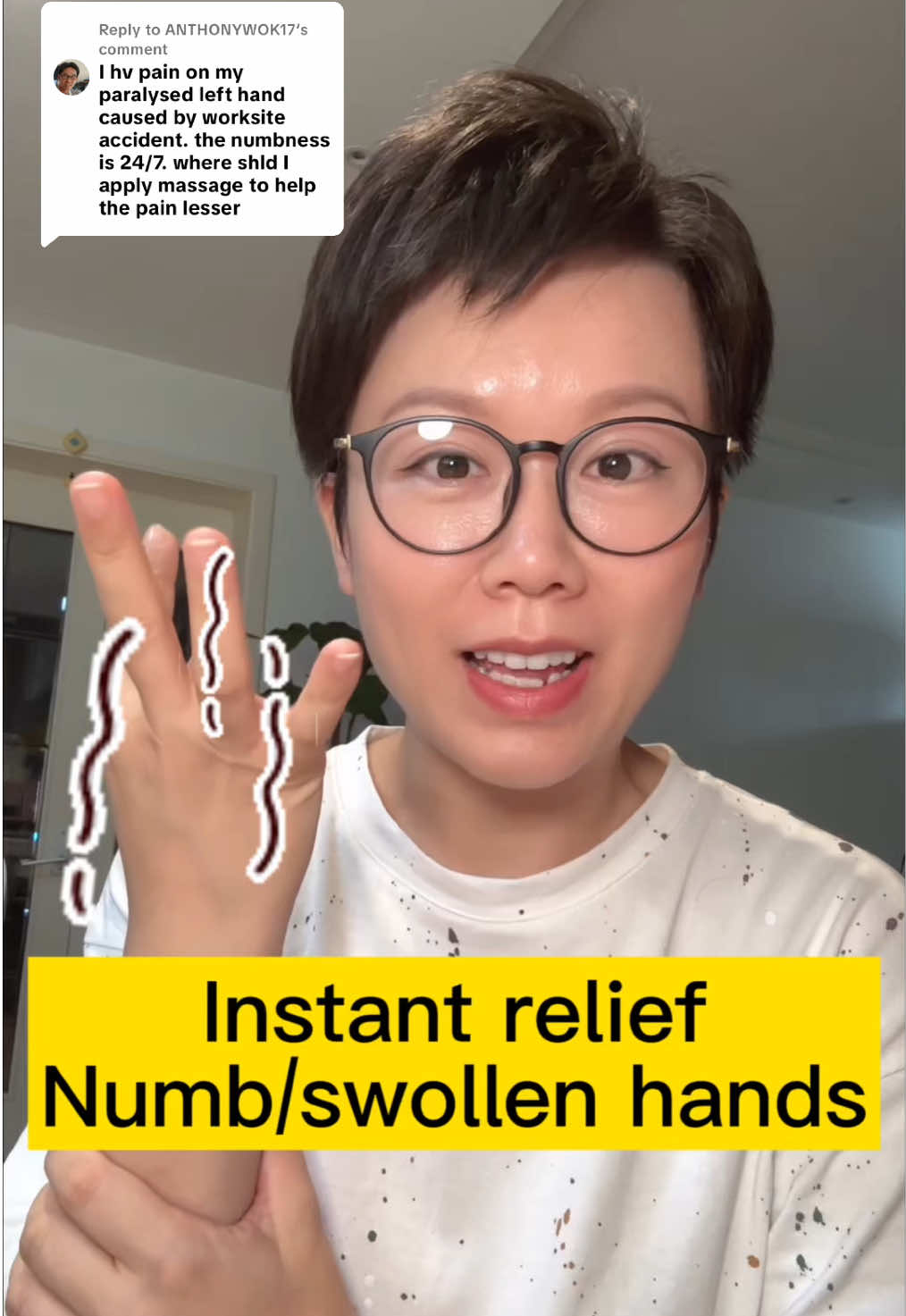 Replying to @ANTHONYWOK17 Instant relief for numb or swollen hands or a weak grip#healthtips #numbhands #swollenhands #acupressure #fyp 
