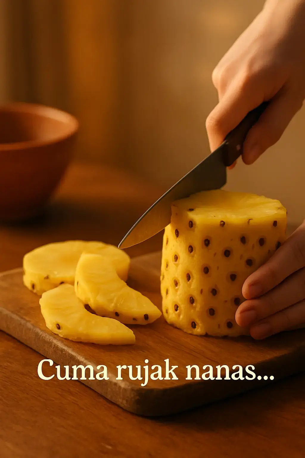 Kadang yang pedas itu bukan sambalnya… tapi kenangan yang tiba-tiba datang tanpa permisi. Rujak nanas ini bukan cuma soal rasa di lidah, tapi juga rasa di hati—manis, pedas, dan bikin inget masa lalu yang nggak pernah basi 💛 #RujakNanas #UlekKenangan #ManisPedas #KenanganDulu #NostalgiaMasaLalu #MakananTradisional #Rindu 