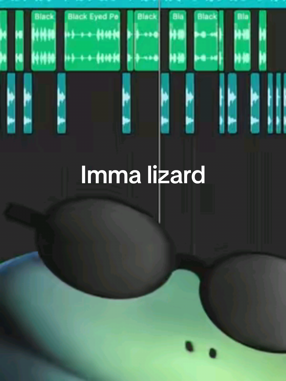 New song by the Black Eyed Lizards 🦎🦎 #fyp #lizardmeme #lizard #mashup #blackeyedpeas #immabe 