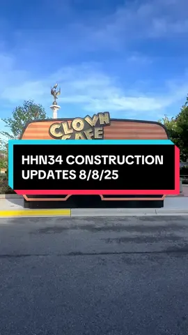 #hhn34 Construction Updates 8/8/25 The Clown Cafe from Terrifier has appeared in the parks today as well as another food booth over on the bridge between Simpsons and London We are just 3 weeks away from opening night! #uoap #hhn #hhnorlando #hhn2025 #halloweenhorrornights #halloweenhorrornights2025 #halloweenhorrornightsorlando #fyp #horrornights #universalstudios #orlando #terrifier #fnaf 