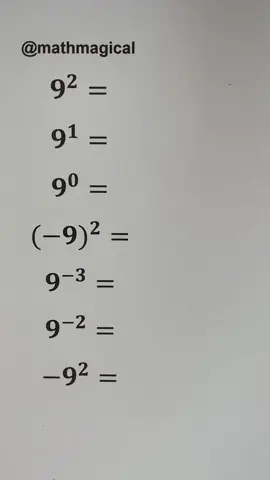 Exponents by 9📚#math #maths #mathematics #studytok #mathtricks #study #learnmath 