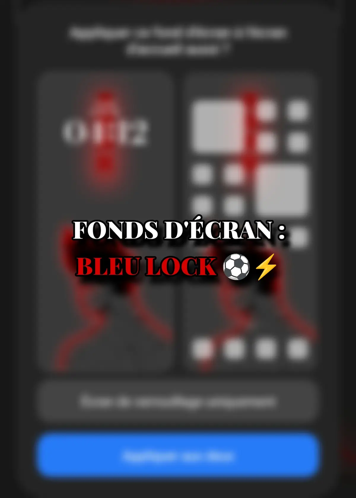 FONDS D'ÉCRAN BLEU LOCK ⚽⚡ #walpapper #4k #bleulock #animefyp #isagiyoichi 