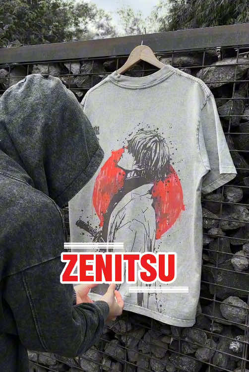 Retro Vintage Limited Zenitsu Agatsuma Demon Slayer Anime Double Printed Washed Tee Unisex Oversize Anime Manga Washed Lightweight Cotton T-Shirt Gift For Anime Fan Casual Style  #fyp #foryoupage #anime #demonslayer #kimetsunoyaiba #kny #zenitsu #zenitsuagatsuma #DemonSlayerTee