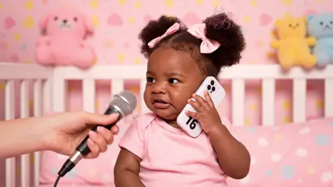 I’m telling Grandma on you! #fyp #BlackTikTok #babiesoftiktok #aivideo #aibaby 