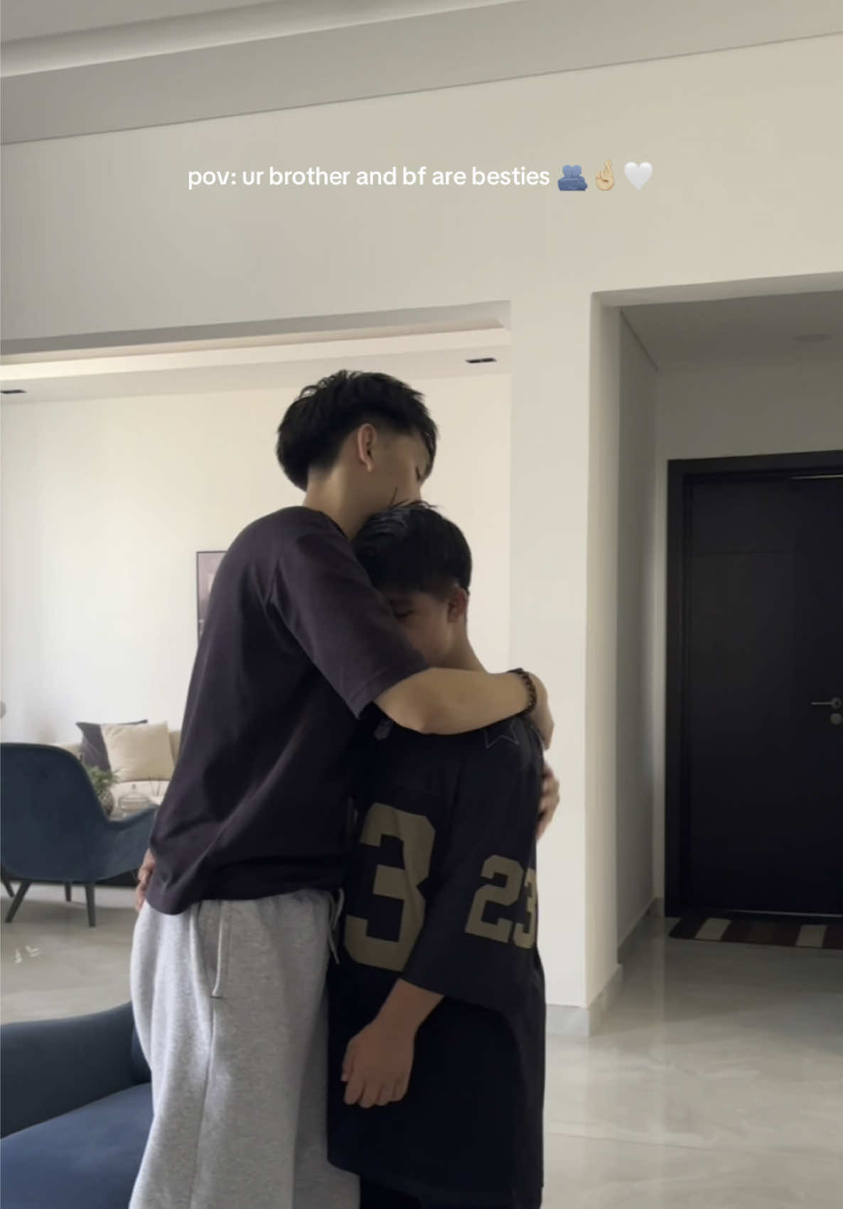 my lil bro loves him more than me atp 😓 — @Manuel Lising @Dominic Incabo  #Relationship #couple #filipino 