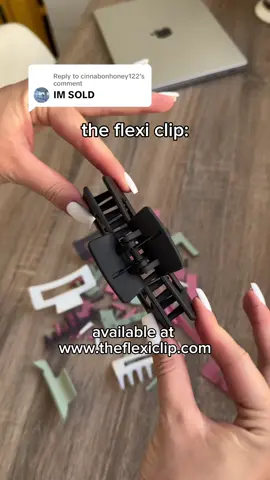 Replying to @cinnabonhoney122 your favorite classic claw clip, redefined 😌 #clawclip #hairtok #hairaccessories #SmallBusiness #flexibleclawclip #fyp