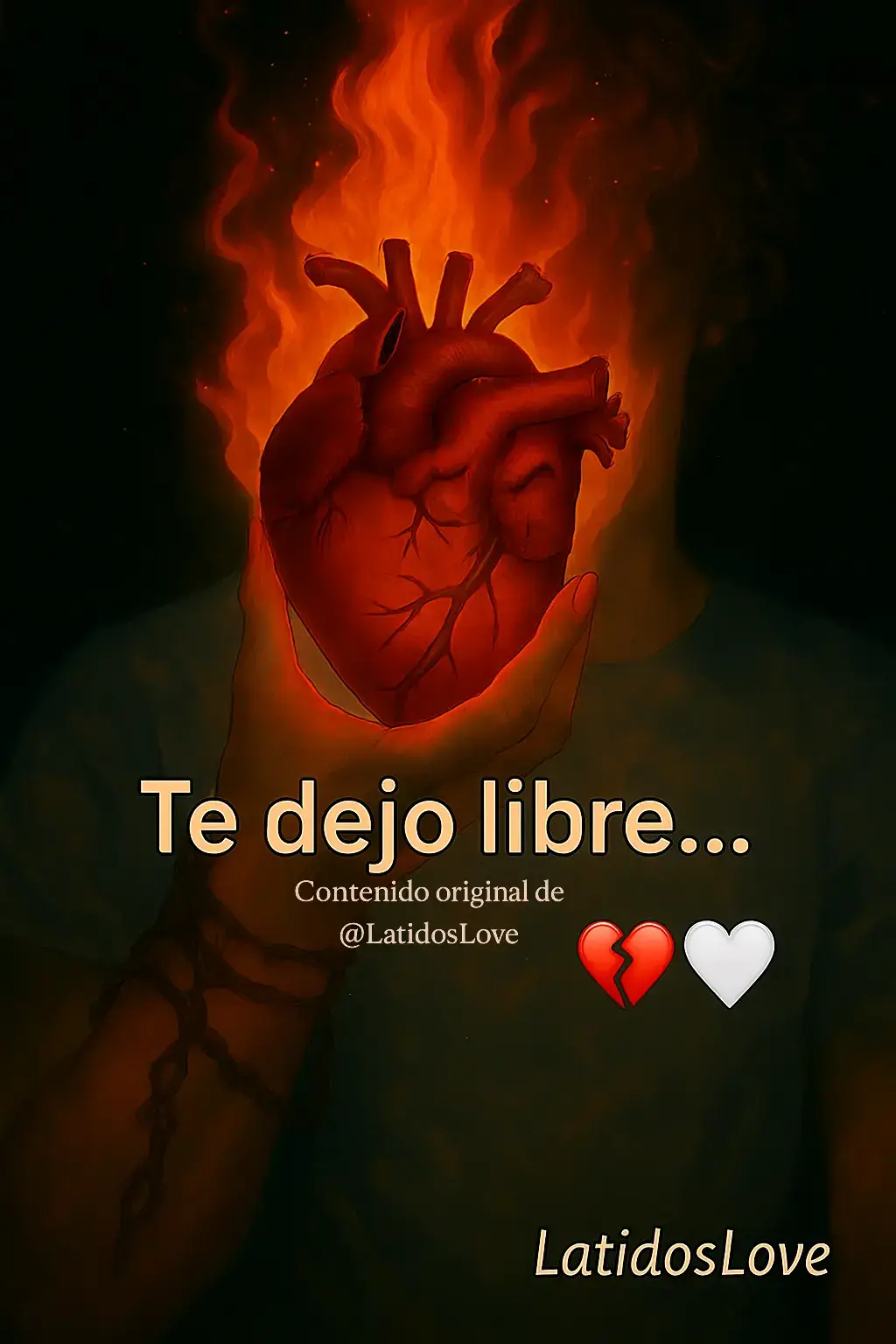 Te dejo libre… No porque ya no sienta nada, sino porque ya no me queda fuerza para seguir reteniéndote en un lugar donde ya no quieres estar. Te dejo libre… Porque el amor no se obliga, no se mendiga, y mucho menos se encierra. Y si en tu corazón ya no hay espacio para mí, no tiene sentido seguir pidiendo una oportunidad que nunca llegará. Te dejo libre… Con el alma rota, con los sueños inconclusos, con las preguntas sin respuesta y con un “para siempre” que se quedó a la mitad. Te dejo libre… No porque me haya rendido, sino porque entendí que el amor también es soltar, aunque duela, aunque parta el alma, aunque me tiemble el mundo al hacerlo. Te dejo libre… Para que seas feliz, aunque no sea conmigo. Para que encuentres lo que no encontraste en mí. Y para que yo también pueda volver a mirarme sin sentirme insuficiente Te dejo libre... #TeDejoLibre #Desamor #CorazónRoto #FYP #ParaTi #Viral #LatidosLove 