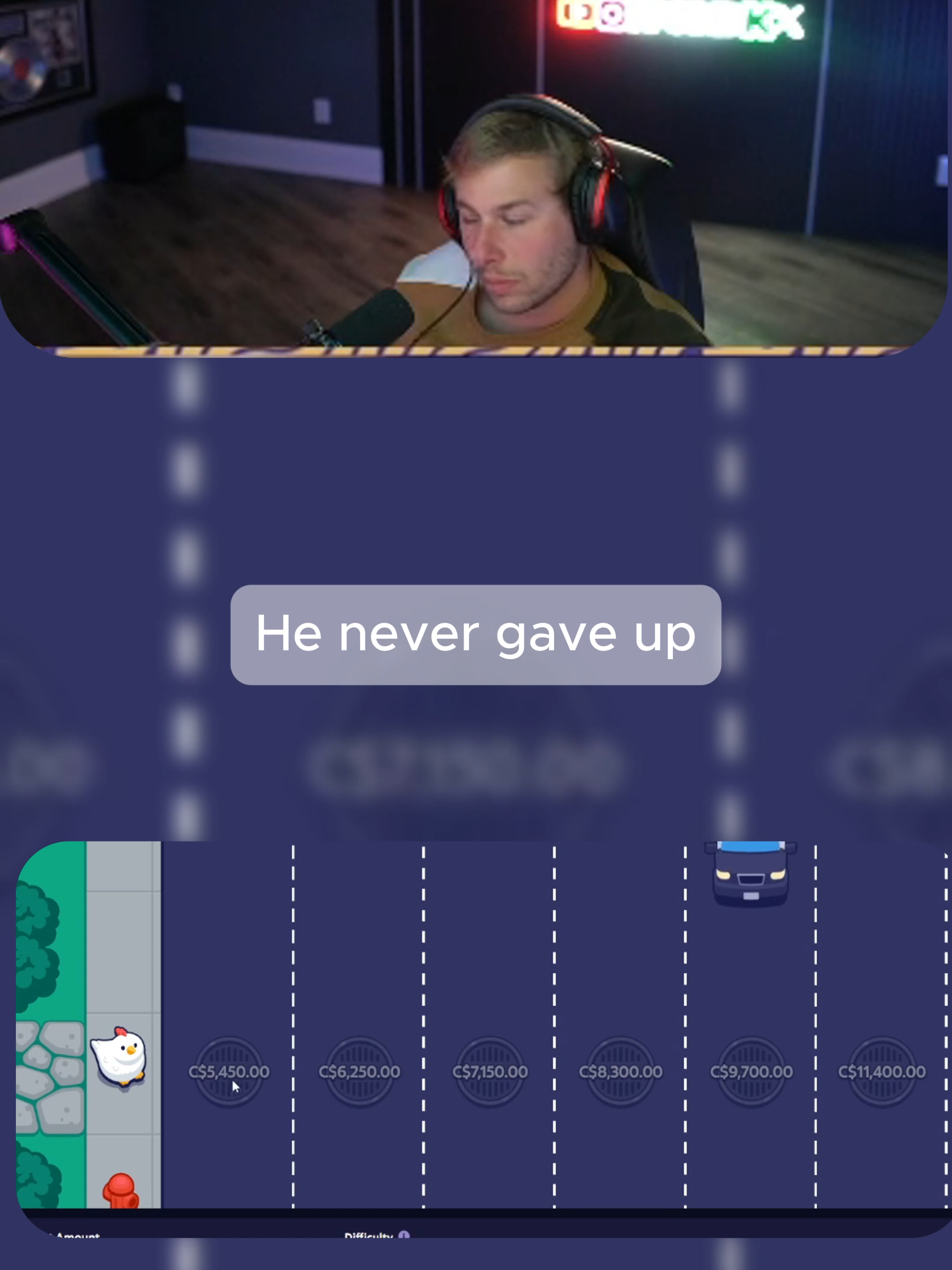 He never gave up