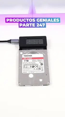 Adaptador SATA a USB con pantalla 👌🏼 #cable #usb #sata #hdd #ssd #aliexpress #utilidades 