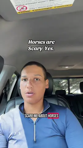 It’s ok to be scared of horses I am too. #horses #horsebackriding #horsesports #horseriding #horsegirlsoftiktok #horsegirl #funhorsefacts #HORSE 