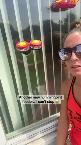 New hummingbird feeder! I can’t stop buying hummingbird things 😂 affiliate link for hummingbird stuff is in my bio 😊 #hummingbird #bird #birdsoftiktok #fyp #viral #hummingbirds #grateful #cantstop #obsessed #hummingbirdfeeder #happy #roadto1k #foryou #mylife #myhappyplace #affiliate #friday #weekend 