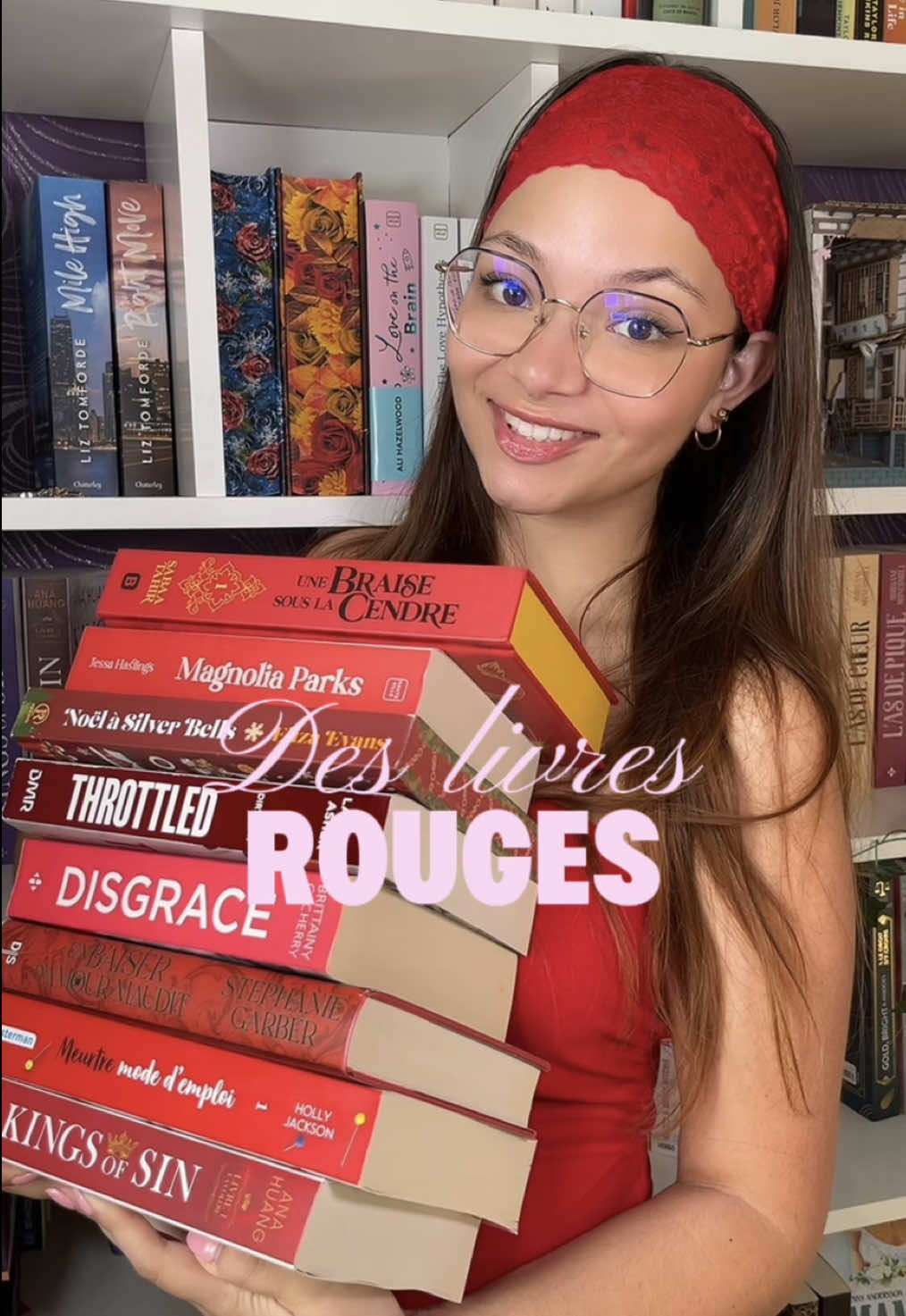 Oui, non, peut être avec que des livres rouges ❤️💋 #booktokfyp #trendbooktok #booktokfrance #romancebook #booktokfr