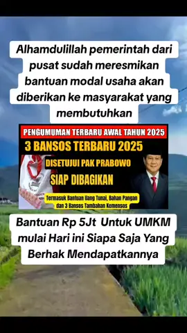#bantuanpemerintah #masyarakatindonesia #bantuan2025 #danacair2025 #bismillahfyp 