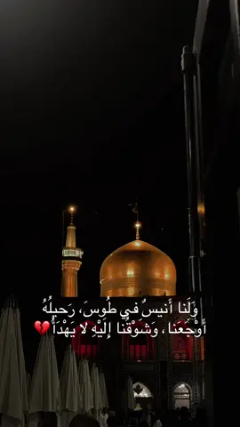 وَلَنا أَنيسٌ في طُوسَ، رَحيلُهُ أَوْجَعَنا، وَشَوْقُنا إِلَيْهِ لا يَهْدَأُ💔#مشهد #الامام_الرضا_عليه_السلام #انيس_النفوس #ايران #باسم_الكربلائي #باسميات #استشهاد_الامام_الرضا_علیه_السلام 