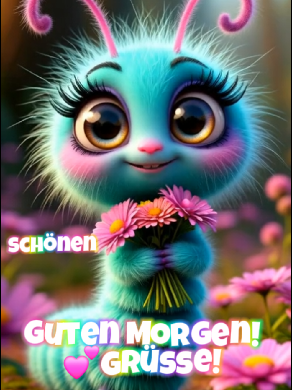 #gutenmorgen #morgen #deutschland #schönentag #fürdich #liebegrüße #karte #top #ai #aiart #lustig #raupe #☕️ #🌞 #asora64 