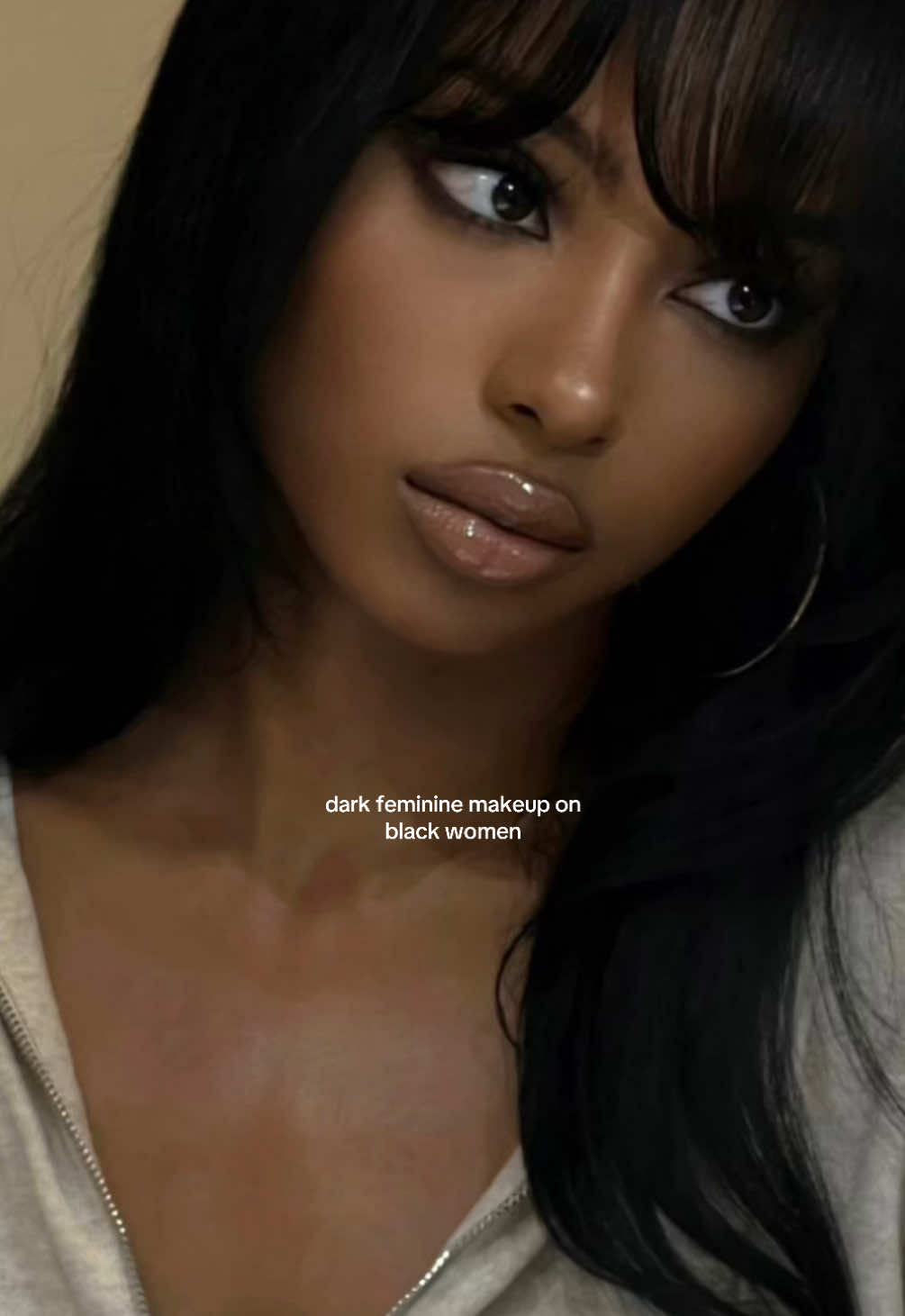 dark feminine makeup black women #darkfeminine #blackgirlmakeup #darkmakeup #makeup #makeuptutorial 