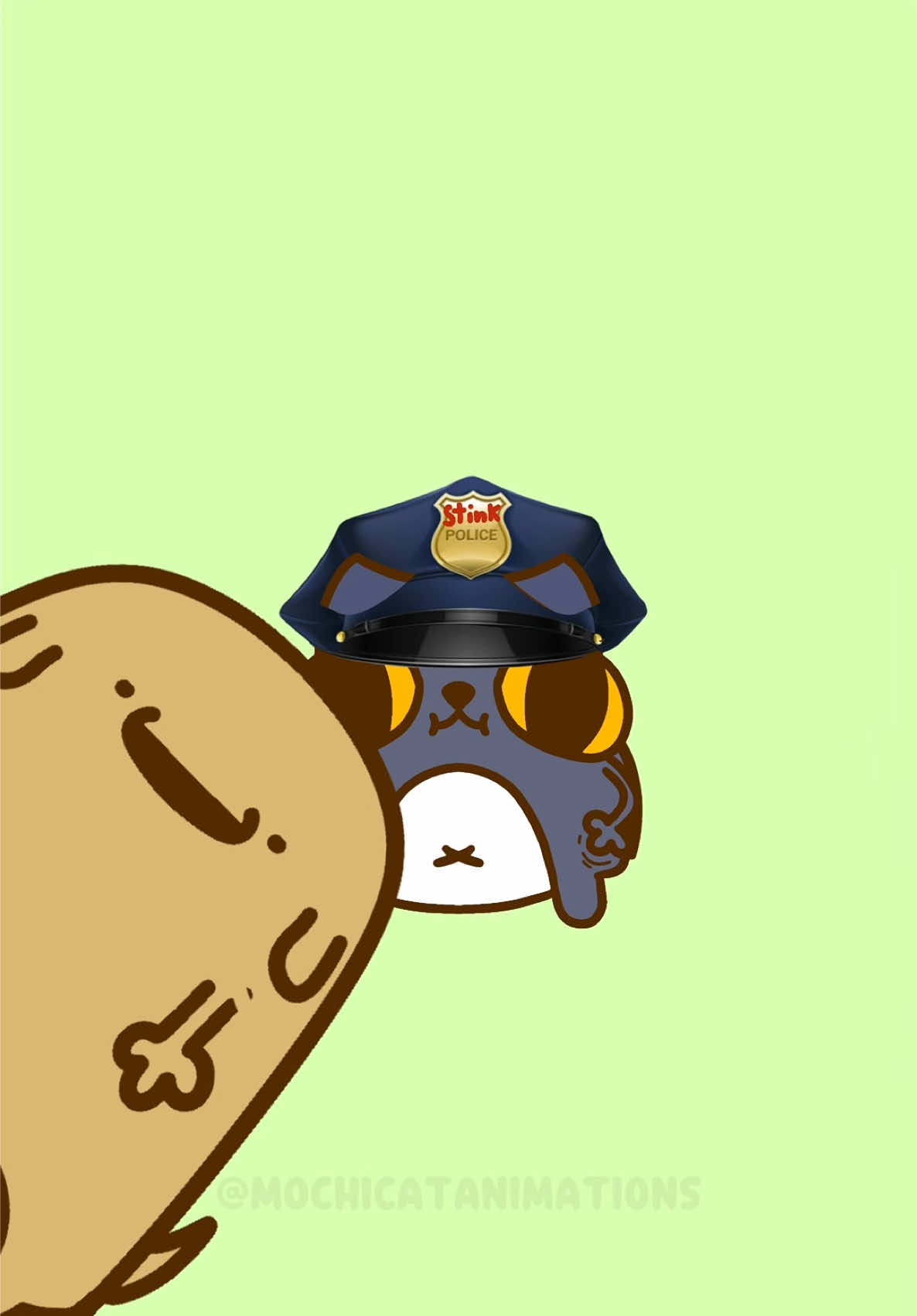 A very stinky one for today’s inspection #cute #cat #animation #kawaii 