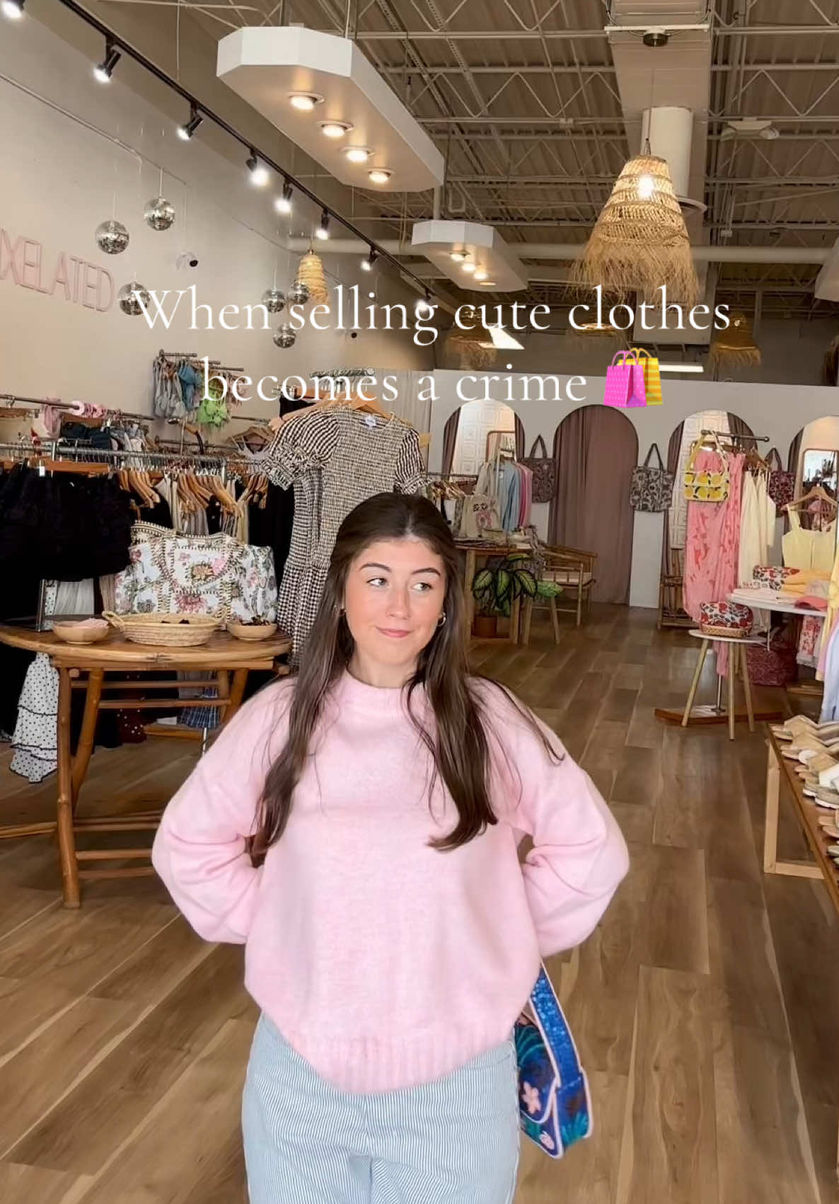 Need to work on my wink! 😉🎀🌸 #fashiontiktok #SmallBusiness #boutique #outfitinspo 