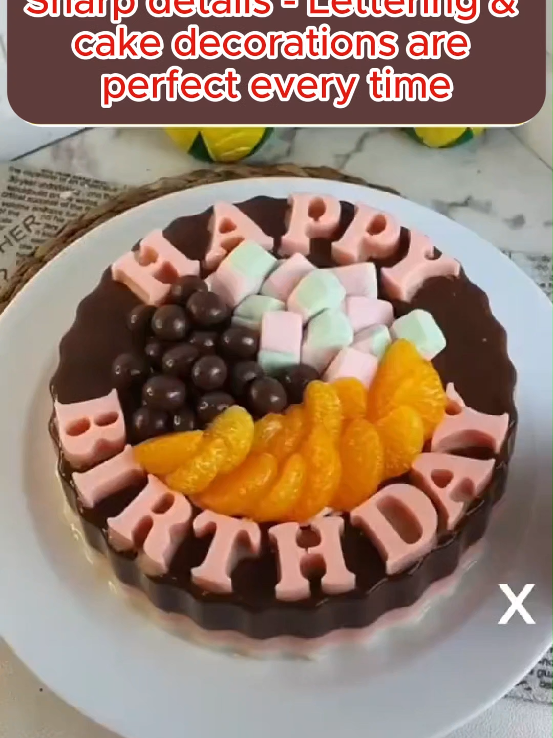 Lettering and cake decorations are perfect every time #cakemold #birthdaycake #birthday #fypシ゚ #viralvideo