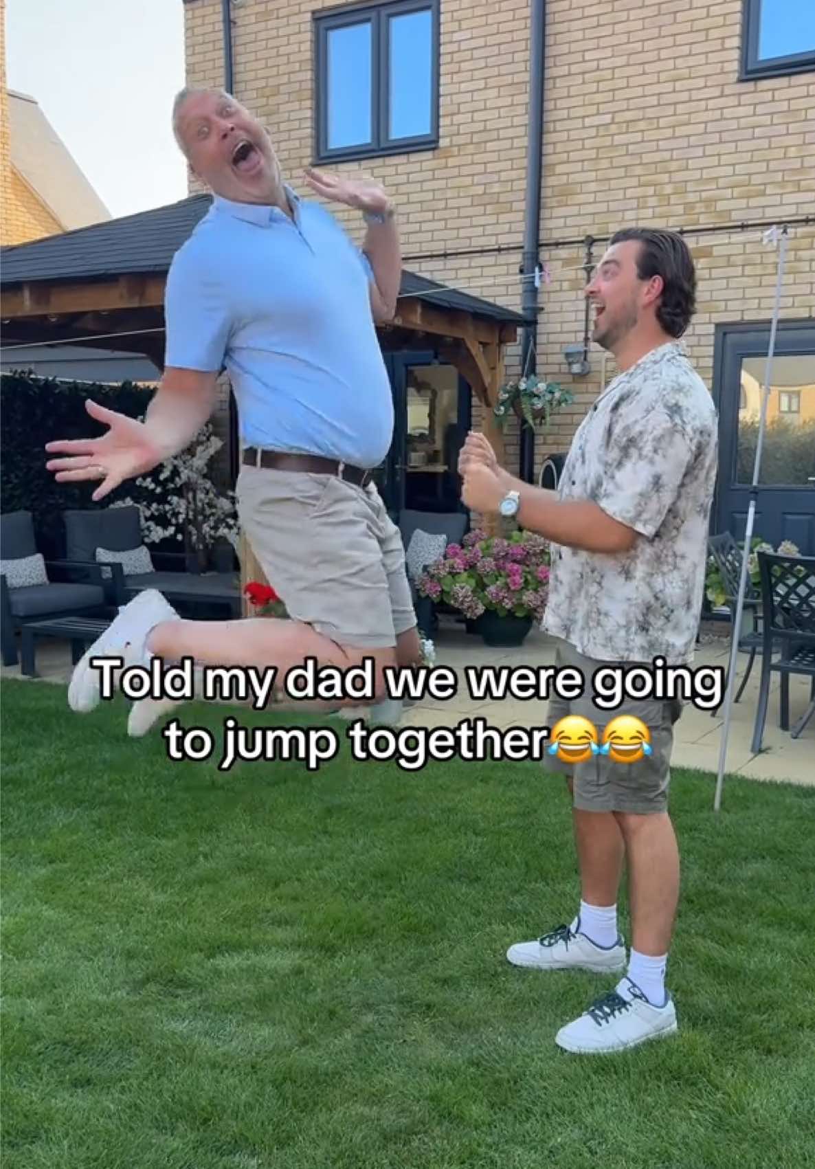 What a jump🤣 #thefamileigh #dad 