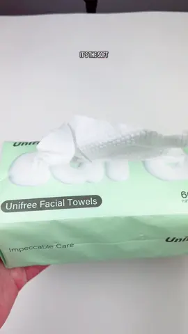 I love these cotton face towels #disposablefacetowel 