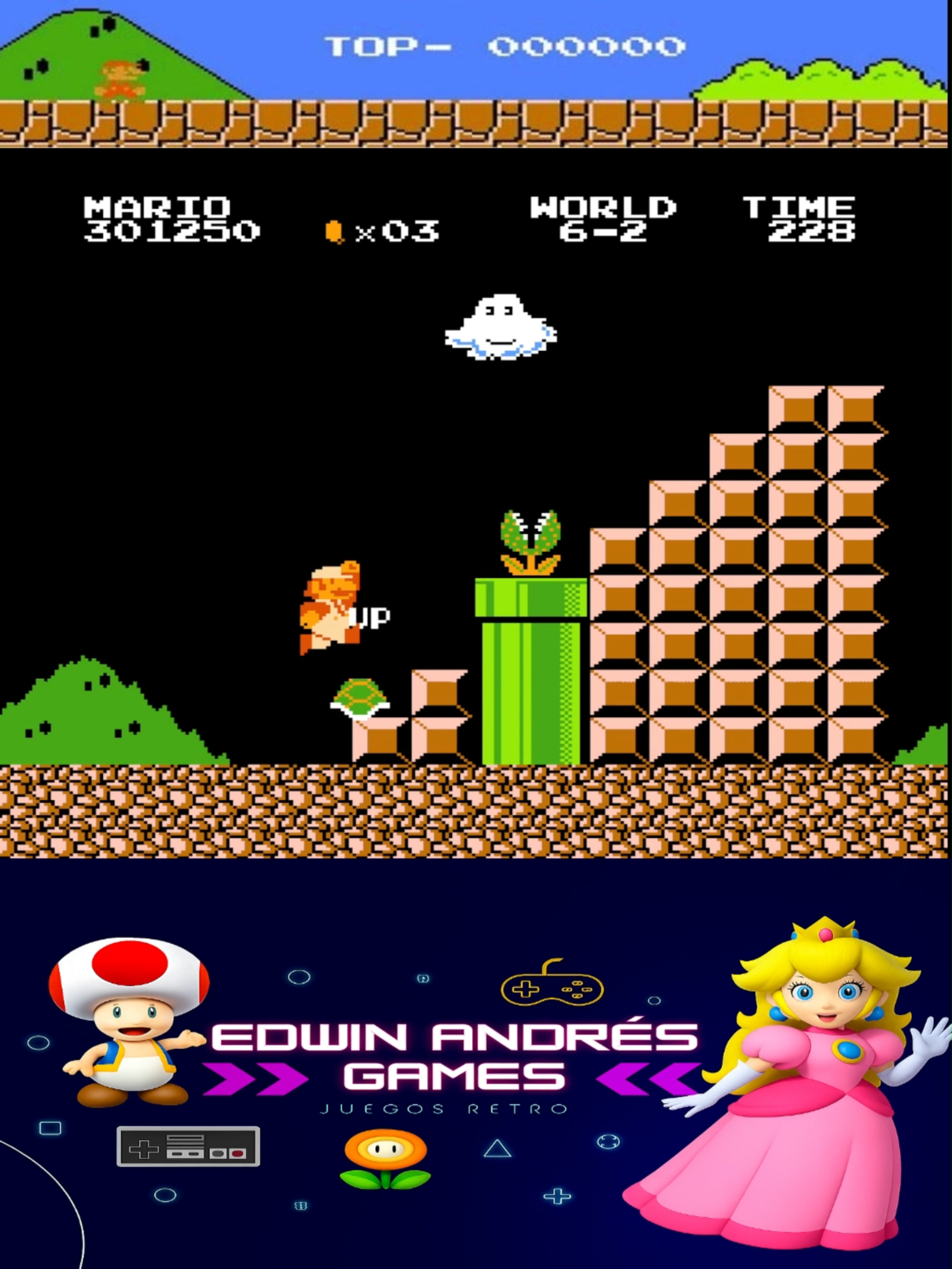 Truco De Vidas Mundo 6-2 De Super Mario Bros De Nintendo #supermariobros #nintendo #supermariobros #mario #supermariobross#nintendo  #supermariobros #supermariobros#mario #supermariobros