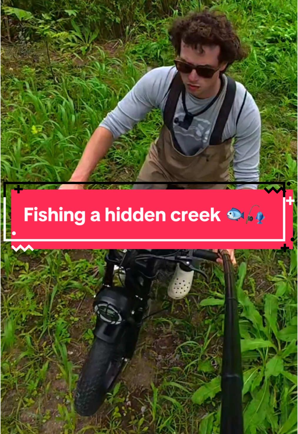 I Fished a Hidden Creek 🐟🎣 #fishing #fishingvideos 