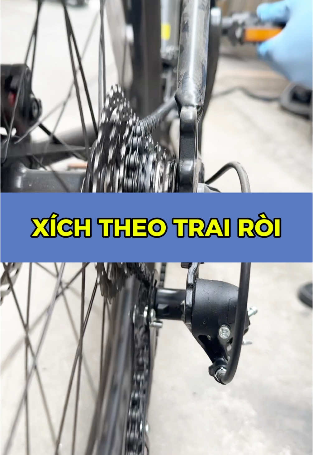 Xích theo trai ròi #garaxedap #meoxedap #cycling #cyclingtips 