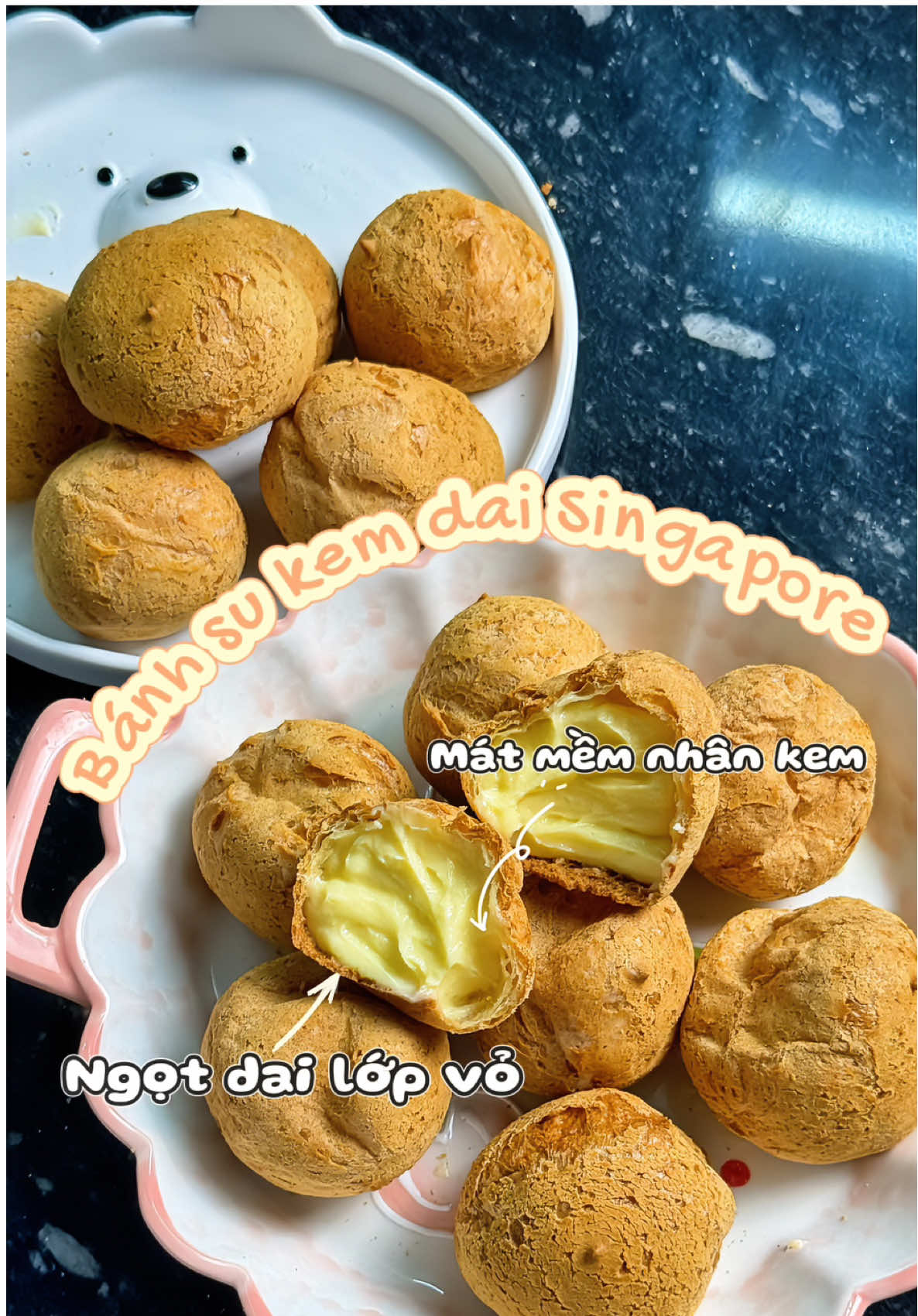 Nay làm món này hay cực 😗 #CapCut #fypシ゚ #xh #baking #abbydolambanh #sukemsingapore #banhsukem #banhsudai  