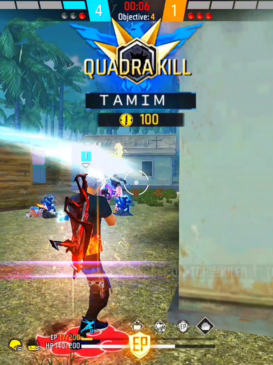 💀🥒 #free_fire #freefire #1vs4 #busy_gamer_tamim 