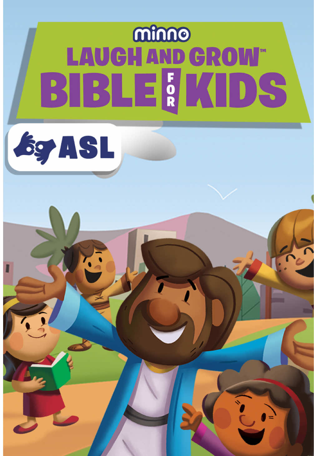 ASL ANNOUNCEMENT 📣 The first-ever Bible series for kids created in  American Sign Language (ASL) is here! The Laugh and Grow Bible for Kids series is now available in ASL! Because every child deserves to hear the Gospel of Jesus Christ in the way they learn best. Watch now only on Minno! #asl #bible #biblestories #god #jesus #BibleForKids #christianmom 
