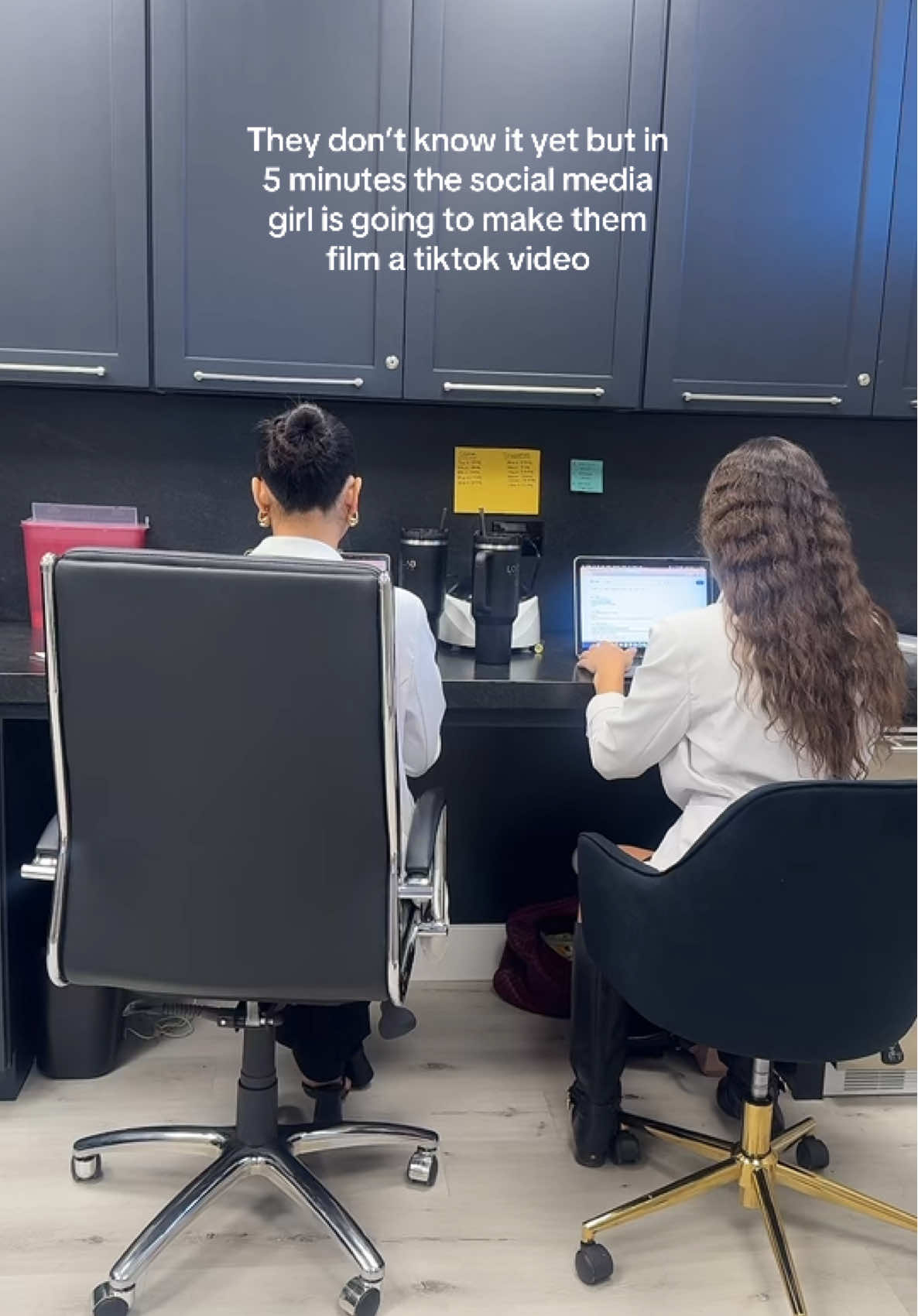 No one is safe around here!! 👀🤳 #MedSpa #Filler #Botox #WorkHumor #Fyp 